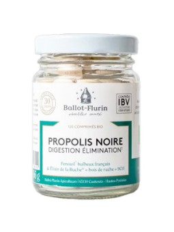 Propolis Digestion Elimination Propolis noire 120 comprimés Ballot Flurin Voies Digestives Herboristerie de Paris