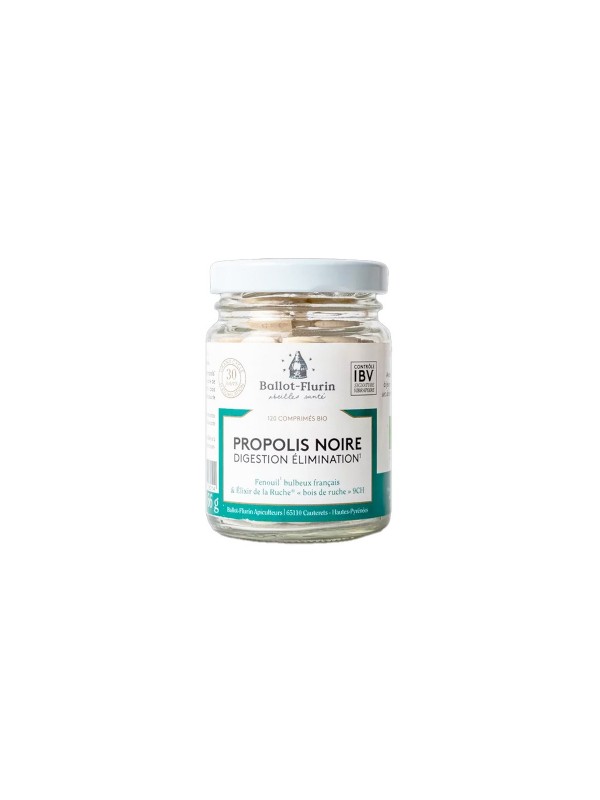 Propolis Digestion Elimination Propolis noire 120 comprimés Ballot Flurin Voies Digestives Herboristerie de Paris