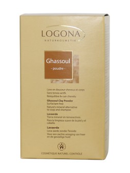 Ghassoul poudre boite carton 1kg Logona Herboristerie de Paris
