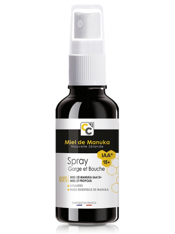 Spray Gorge et Bouche bio Miel de Manuka UMF/IAA 10+ 25ml Comptoirs et Compagnies Herboristerie de paris