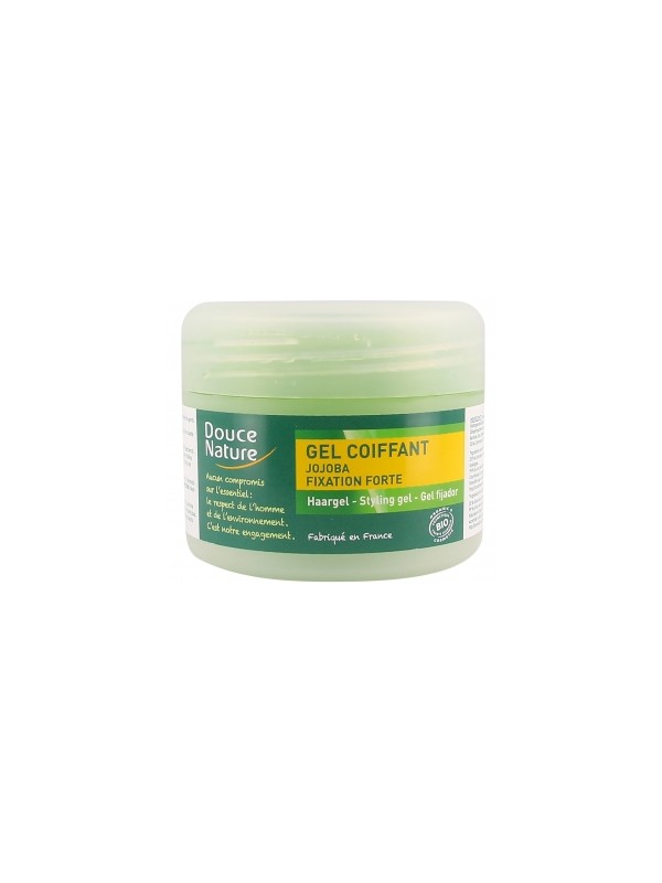 Gel coiffant fixation forte à l'huile de Jojoba 100ml Douce Nature Herboristerie de Paris