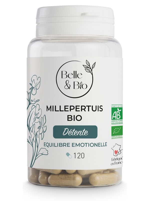 Millepertuis bio 120 gélules Belle et Bio Herboristerie de Paris équilibre émotionnel