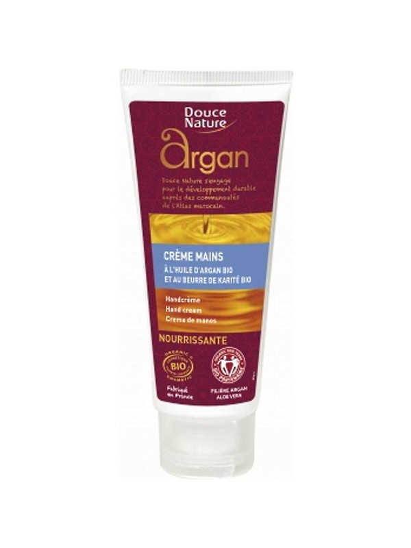 Crème mains à l'huile d'Argan et Beurre de Karité 60ml Douce Nature Herboristerie de Paris