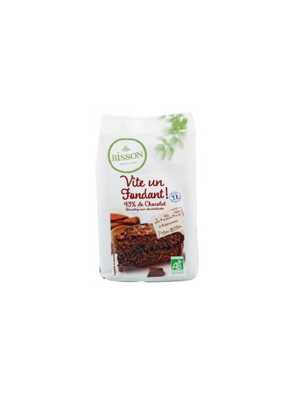 Vite un gâteau Fondant au chocolat préparation pour gâteau 300g Bisson Herboristerie de Paris