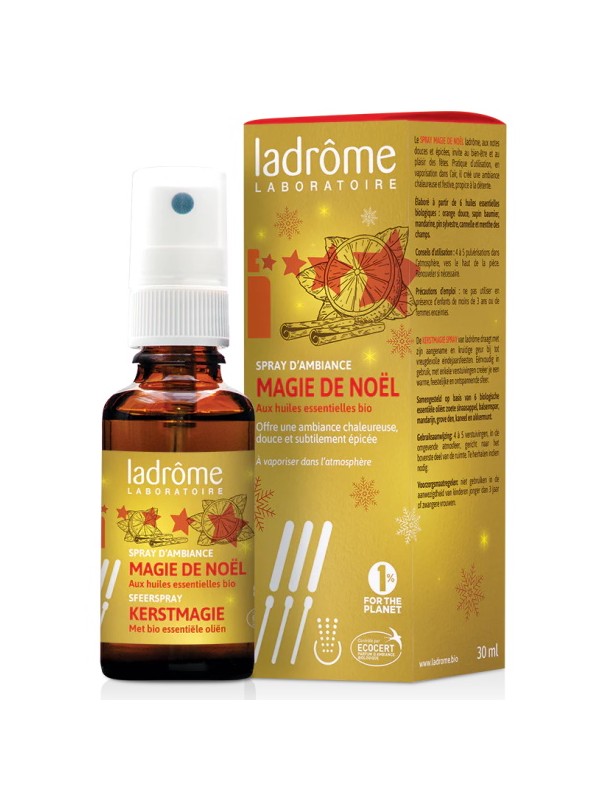 Spray d'ambiance Magie de Noël 100% HE 30ml Ladrome Herboristerie de Paris