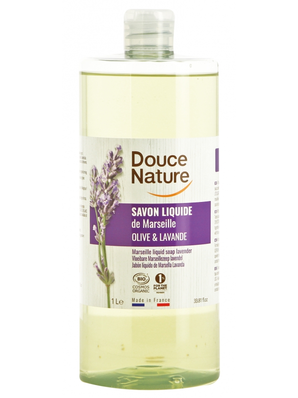 Recharge du Savon de Marseille liquide Olive et Lavande 1 litre Douce Nature Herboristerie de Paris