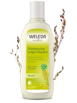 Shampoing usages fréquents Millet pour toute la famille 190ml Weleda Herboristerie de Paris