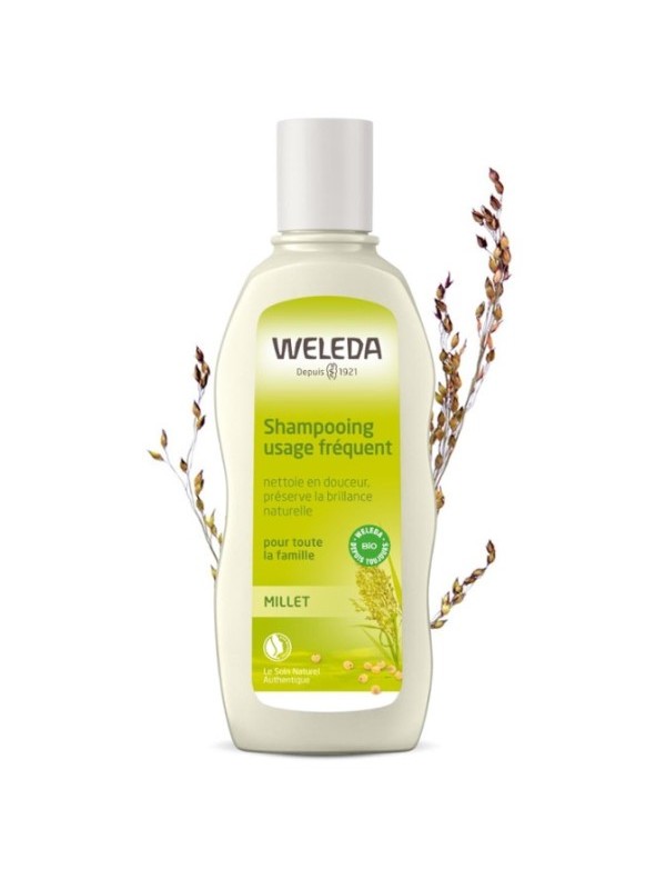 Shampoing usages fréquents Millet pour toute la famille 190ml Weleda Herboristerie de Paris