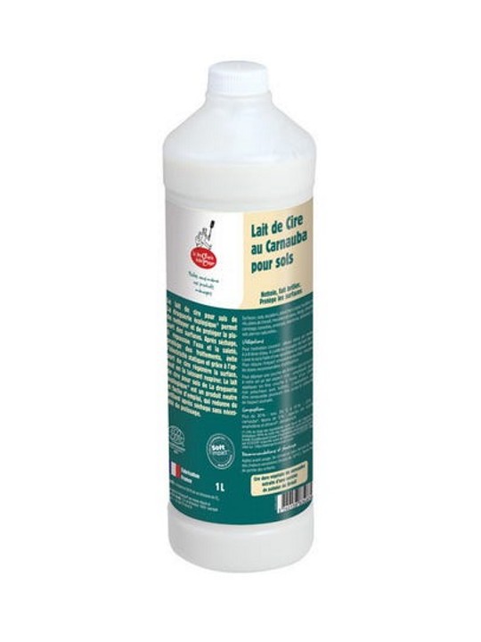 Lait de cire au Carnauba pour sols 1 litre Droguerie Ecologique Herboristerie de Paris