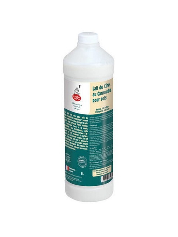 Lait de cire au Carnauba pour sols 1 litre Droguerie Ecologique Herboristerie de Paris