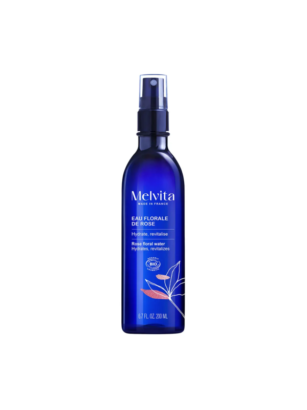 Eau florale de Rose Hydratante Brumisateur 200ml Melvita Herboristerie de Paris