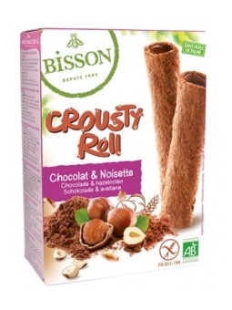Crousty Roll Biscuits fourrés Cacao et Noisette 125g Bisson Herboristerie de Paris