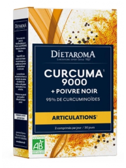 Curcuma 6000 et Poivre Noir Articulations 60 comprimés Dietaroma Herboristerie de Paris