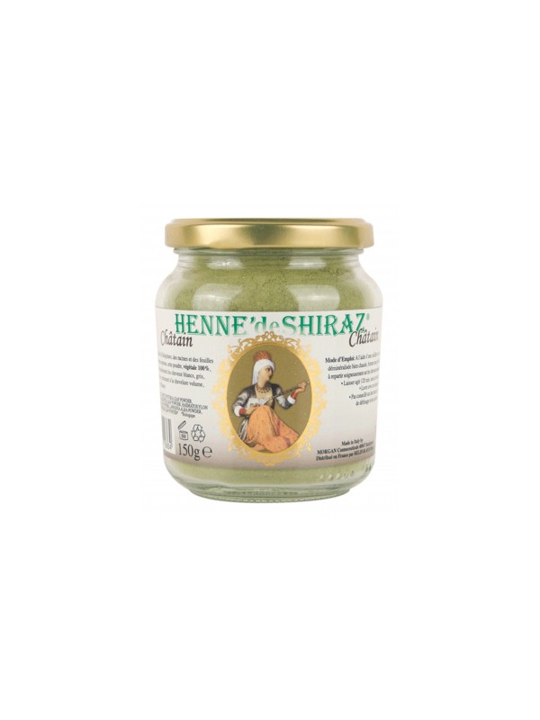 Coloration végétale Châtain pot 150g Henne De Shiraz Herboristerie de Paris