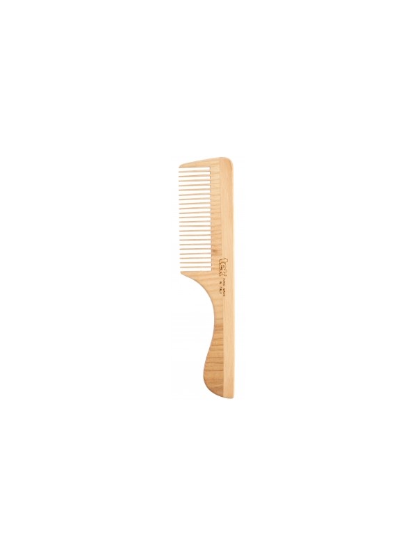 Peigne à manche en Frêne naturel Tek Herboristerie de Paris