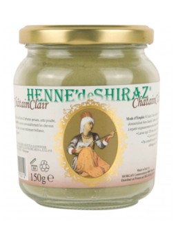 Coloration végétale Châtain Clair pot 150g Henne De Shiraz Herboristerie de Paris