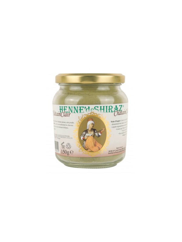 Coloration végétale Châtain Clair pot 150g Henne De Shiraz Herboristerie de Paris