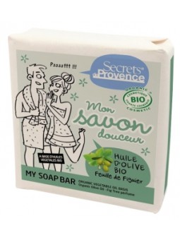 Mon savon douceur huile d'olive parfum Feuille de Figuier 100g Secrets De Provence Herboristerie de Paris
