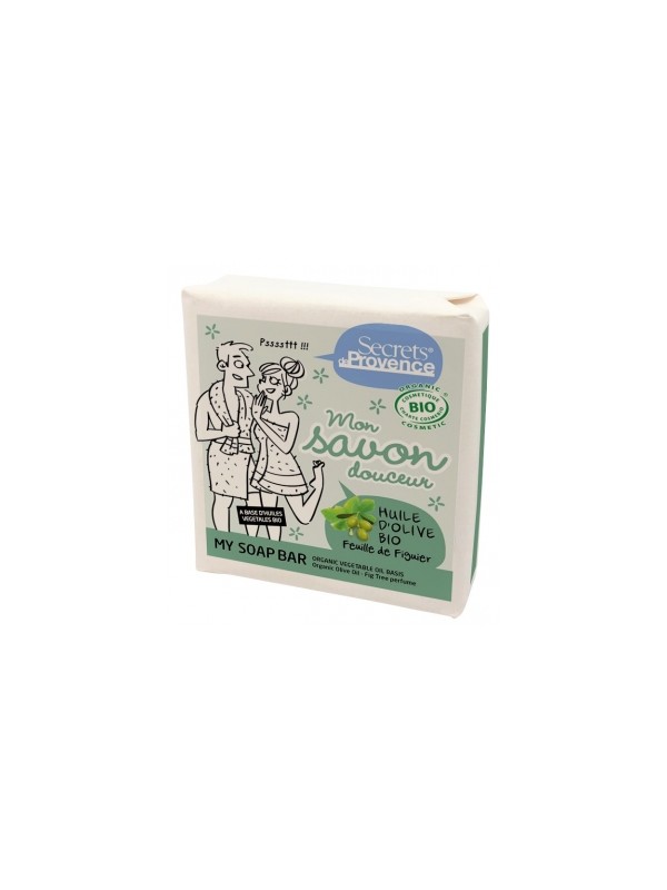 Mon savon douceur huile d'olive parfum Feuille de Figuier 100g Secrets De Provence Herboristerie de Paris