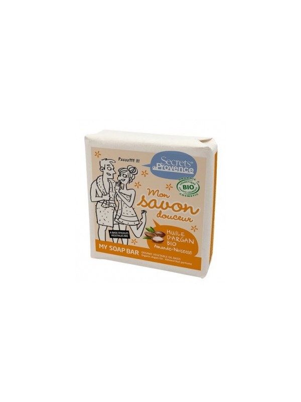 Mon savon douceur huile d'argan parfum Amande Noisette 100g Secrets De Provence Herboristerie de Paris