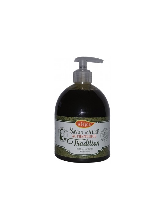 Pouss savon d'Alep liquide authentique tradition 500ml Alepia Herboristerie de Paris
