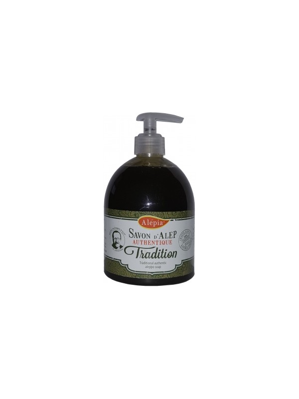 Pouss savon d'Alep liquide authentique tradition 500ml Alepia Herboristerie de Paris
