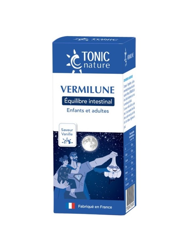 Vermilune équilibre intestinal formule liquide arome vanille 150ml Tonic Nature Herboristerie de Paris