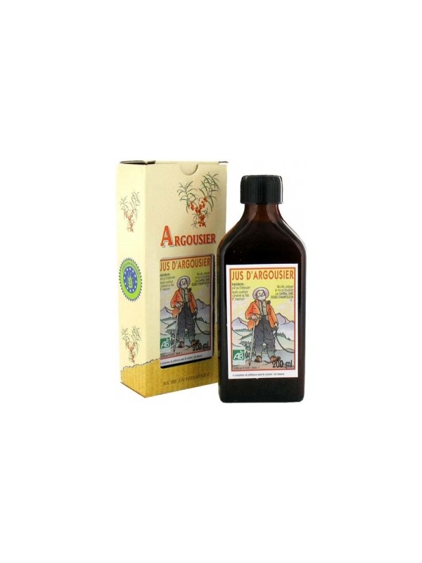 Jus d'Argousier bio non sucré 200ml Gayral Herboristerie de Paris vitamine C