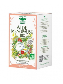 Tisane Aide Ménopause bio 20 sachets 32g Romon Nature Herboristerie de Paris sauge infusion ménopause