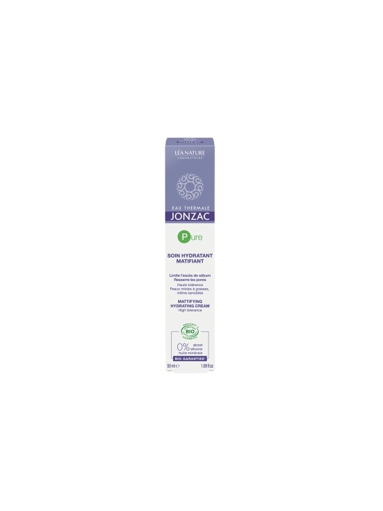 Soin hydratant Matifiant PURE 50ml Eau Thermale Jonzac Herboristerie de Paris