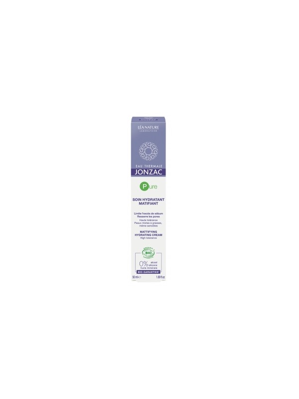 Soin hydratant Matifiant PURE 50ml Eau Thermale Jonzac Herboristerie de Paris