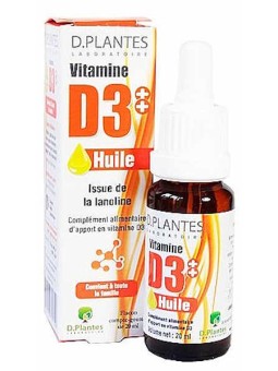 Vitamine D3++ 400 huile 20ml D-plantes Herboristerie de Paris
