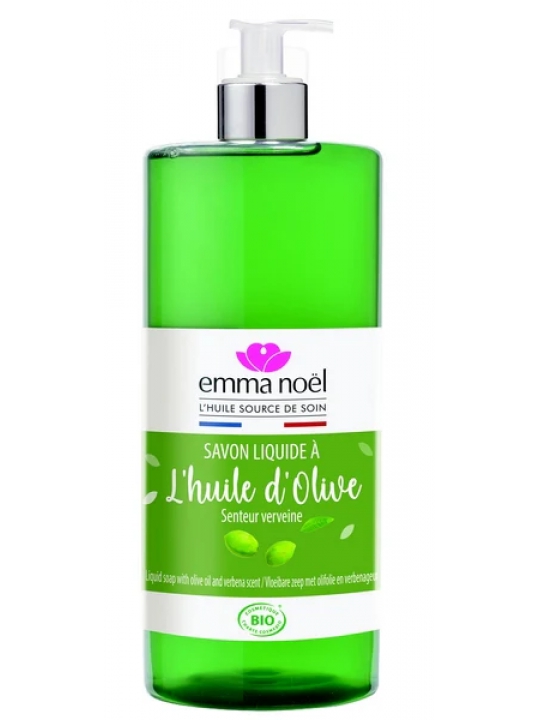 Savon liquide bio à l'huile d'olive 1 L Emma Noël Herboristerie de Paris