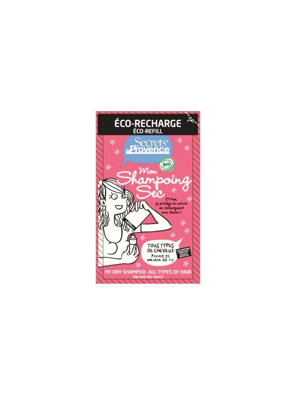 Recharge Mon shampoing sec tous cheveux 38ml Secrets De Provence Herboristerie de Paris