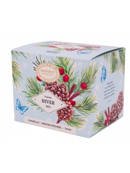 Tisane Be Cube Hiver bio 24 sachets 48 gr recharge carton Provence D Antan Herboristerie de Paris