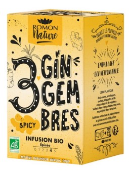 Infusion plaisir 3 Gingembre bio Romon Nature Herboristerie de Paris gingembre galanga curcuma réglisse