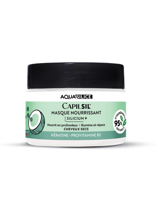 Masque capillaire Kératine Mangue Coco 250ml Aquasilice masque capillaire au silicium organique Herboristerie de Paris