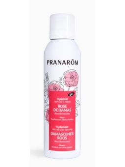 Hydrolat de rose de Damas Bio 150ml Pranarôm Herboristerie de Paris eau florale de rose de damas bio