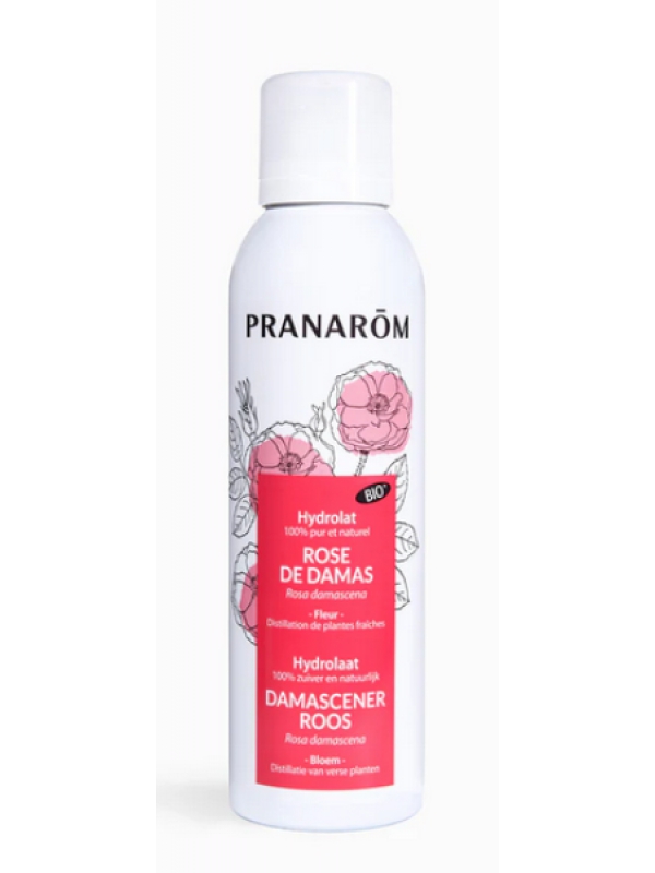 Hydrolat de rose de Damas Bio 150ml Pranarôm Herboristerie de Paris eau florale de rose de damas bio