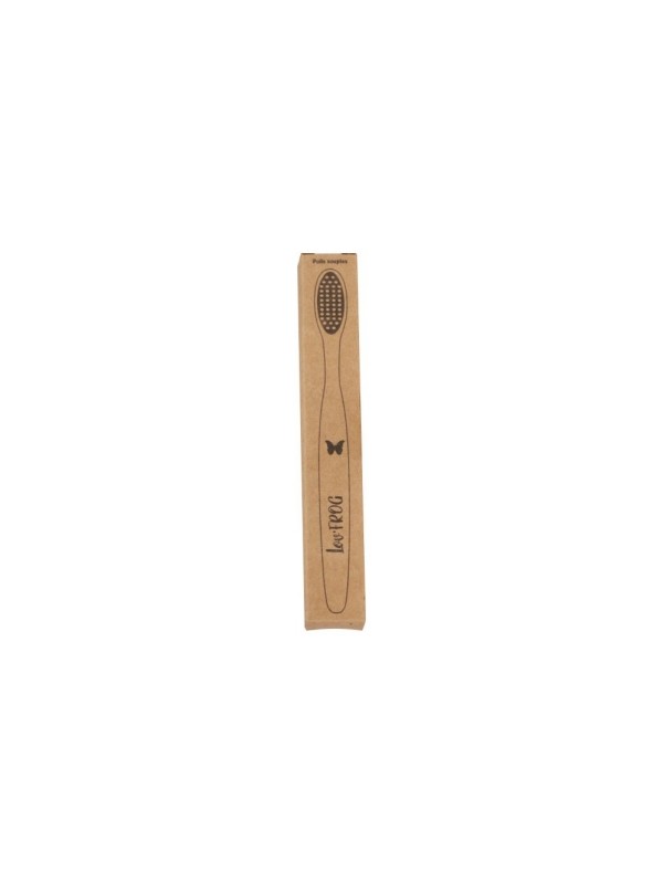 Brosse à dents bambou charbon actif Adulte Papillon Lov'Frog Herboristerie de Paris