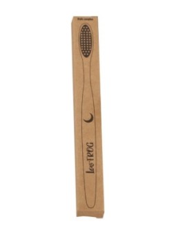 Brosse à dents bambou charbon actif Adulte Lune Lov'Frog Herboristerie de Paris