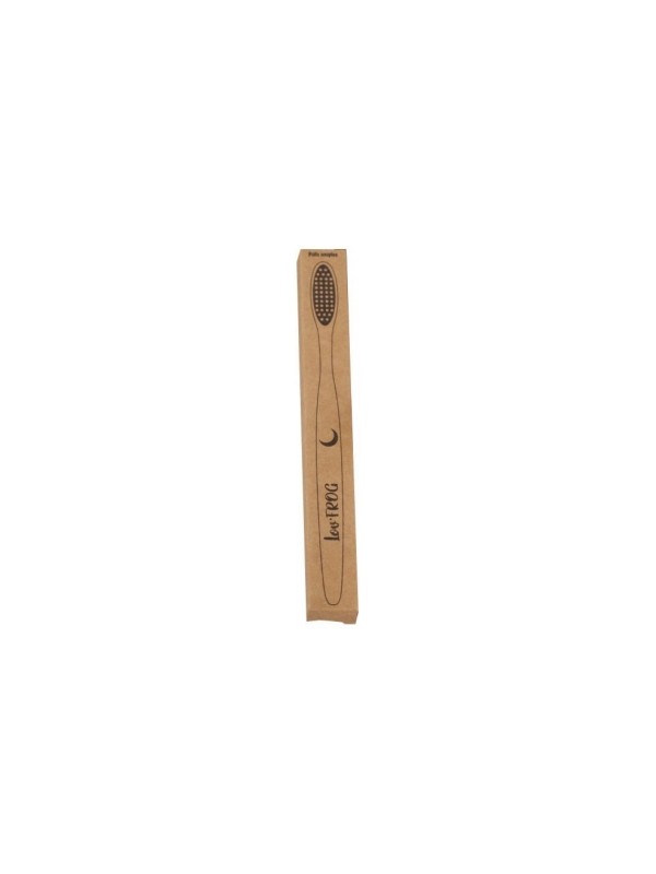 Brosse à dents bambou charbon actif Adulte Lune Lov'Frog Herboristerie de Paris