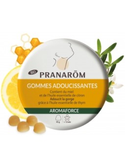 Gommes adoucissantes miel; citron; thym 45gr Pranarôm Herboristerie de Paris