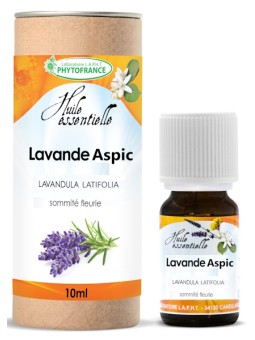 Huile essentielle Lavande aspic 10ml Phytofrance lavandula latifolia Herboristerie de paris