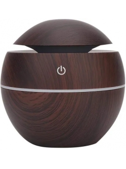 Diffuseur ultrasonique d'huiles essentielles boule mini format USB Marron foncé  Esprit phyto
