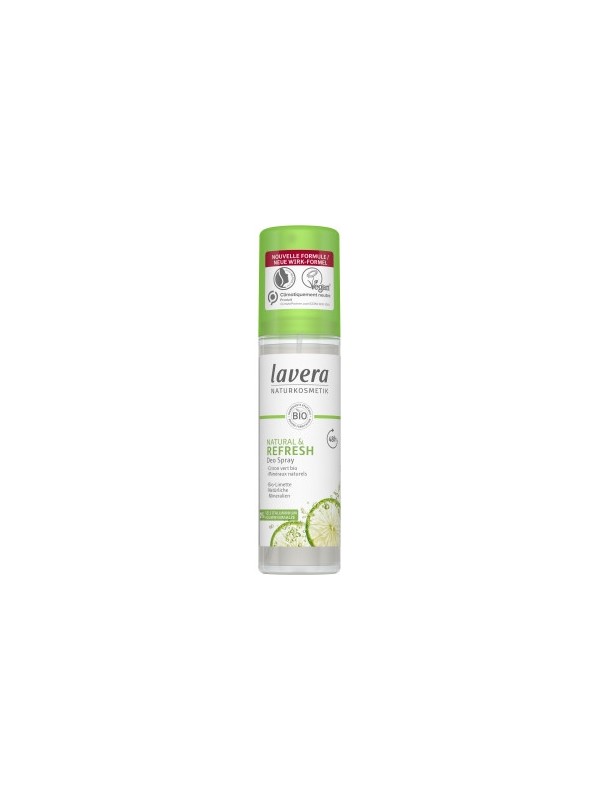 Déodorant spray fraîcheur Limette Verveine 75ml Lavera Herboristerie de paris