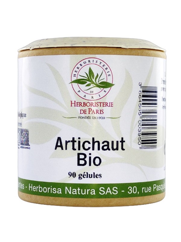 Artichaut bio 90 gélules Herboristerie de Paris digestion, élimination et foie Complément alimentaire