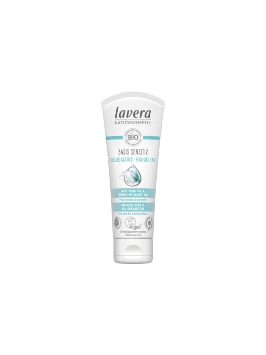 Crème mains Amande bio beurre de Karité BASIS 75 ml Lavera crème main bio Herboristerie de paris