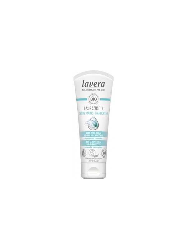 Crème mains Amande bio beurre de Karité BASIS 75 ml Lavera crème main bio Herboristerie de paris