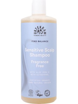 Shampooing sans parfum cuir chevelu sensible 500 ml Urtekram protection du cuir chevelu sensible Herboristerie de paris